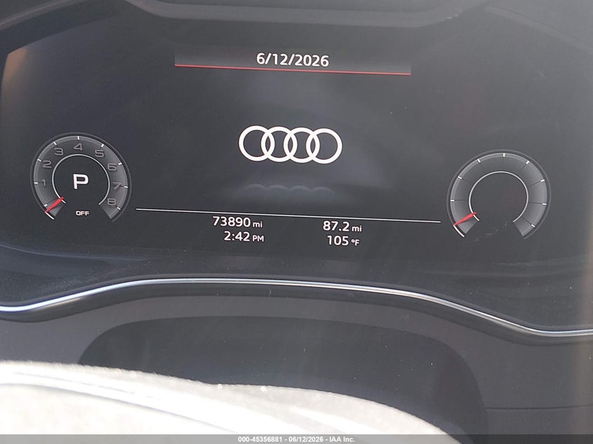 2019 Audi A6 VIN WAUL2AF21KN057445 IAAI salvage auction — FRONT END, Salvage (Illinois), sold $9,475 on 2026-07-28 (photo 7)