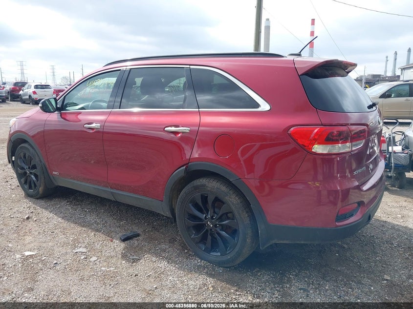 2019 Kia Sorento VIN 5XYPGDA56KG592867 IAAI salvage auction — FRONT & REAR, Clear (Indiana), sold $1,850 on 2026-07-08 (photo 3)
