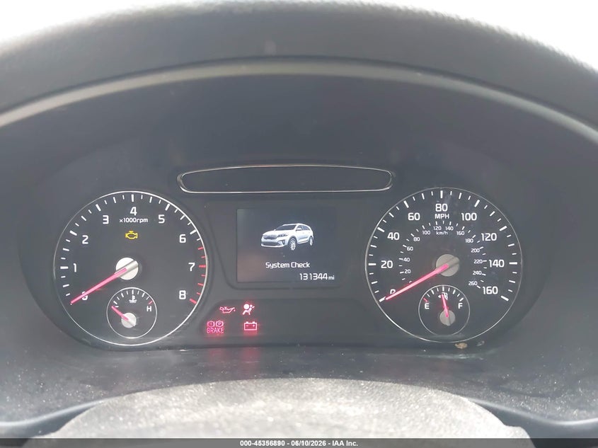 2019 Kia Sorento VIN 5XYPGDA56KG592867 IAAI salvage auction — FRONT & REAR, Clear (Indiana), sold $1,850 on 2026-07-08 (photo 7)