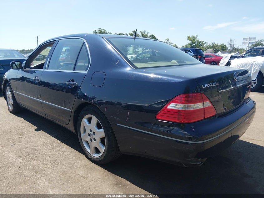 2005 Lexus Ls 430 VIN JTHBN36F455006707 IAAI salvage auction — FRONT END, Salvage (New Jersey), sold $900 on 2026-07-27 (photo 3)