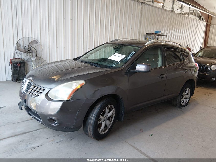 2008 Nissan Rogue VIN JN8AS58V98W408991 IAAI salvage auction — LEFT & RIGHT, Clear (Delaware), sold $225 on 2026-07-06 (photo 2)