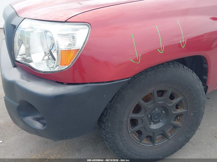 2006 Toyota Tacoma VIN 5TENX22N16Z291834 IAAI salvage auction — SUSPENSION, Rebuildable (Florida), sold $3,700 on 2026-07-06 (photo 6)