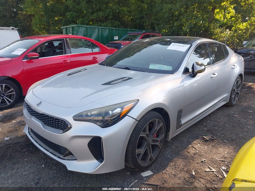 2018 Kia Stinger VIN KNAE45LC8J6017959 IAAI salvage auction — FRONT END, Clear (Georgia), sold $7,500 on 2026-08-10 (photo 6)