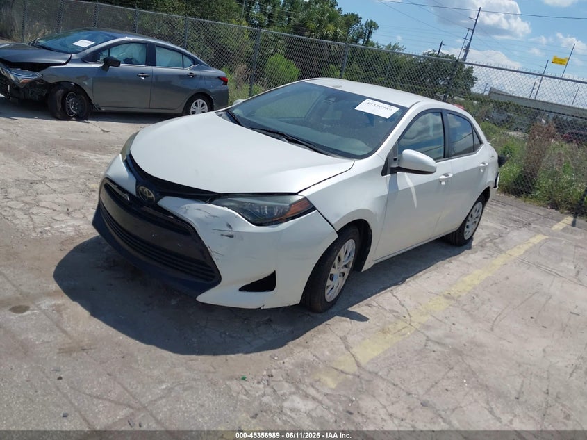 2018 Toyota Corolla VIN 5YFBURHE1JP742397 IAAI salvage auction — REAR END, Rebuildable (Florida), sold $2,800 on 2026-07-10 (photo 2)