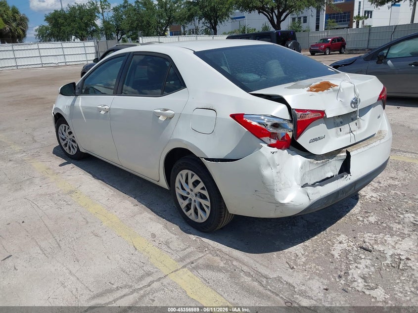 2018 Toyota Corolla VIN 5YFBURHE1JP742397 IAAI salvage auction — REAR END, Rebuildable (Florida), sold $2,800 on 2026-07-10 (photo 3)