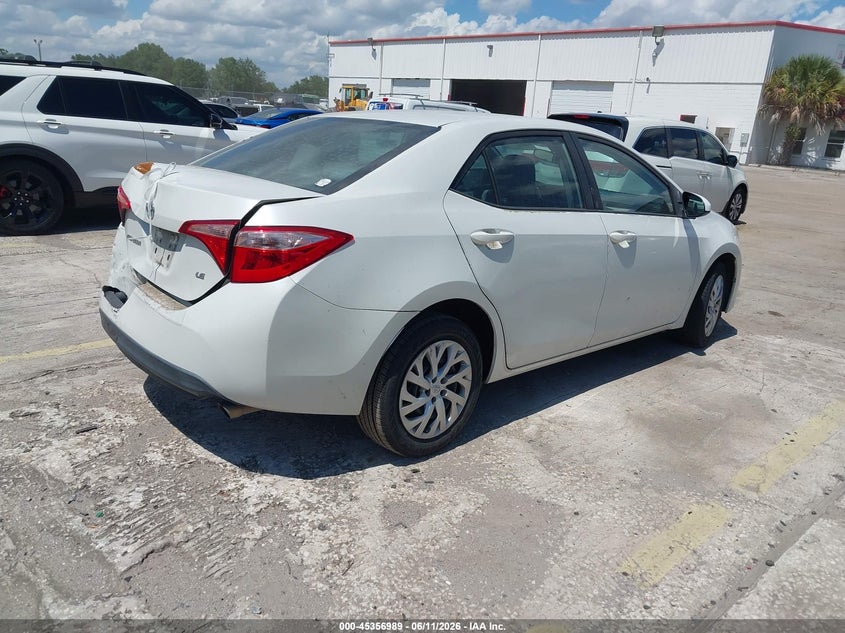 2018 Toyota Corolla VIN 5YFBURHE1JP742397 IAAI salvage auction — REAR END, Rebuildable (Florida), sold $2,800 on 2026-07-10 (photo 4)