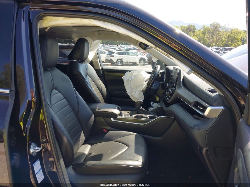 2020 Toyota Highlander VIN 5TDHBRCH3LS012342 IAAI salvage auction — FRONT END, Salvage (Virginia), sold $12,650 on 2026-07-07 (photo 5)