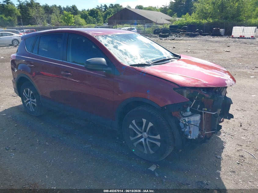 2018 Toyota Rav 4 VIN JTMBFREVXJD229862 IAAI salvage auction — FRONT END, Salvage (Massachusetts), sold $4,300 on 2026-07-24 (photo 1)