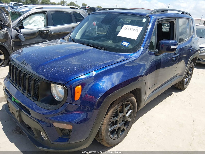 2019 Jeep Renegade VIN ZACNJABB2KPK61664 IAAI salvage auction — RIGHT FRONT, Original (Texas), sold $1,650 on 2026-08-18 (photo 2)