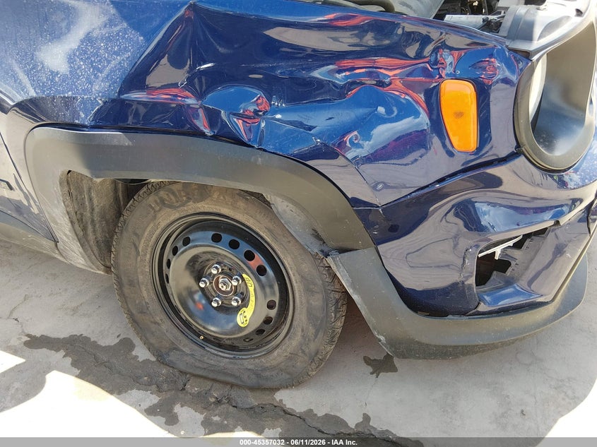 2019 Jeep Renegade VIN ZACNJABB2KPK61664 IAAI salvage auction — RIGHT FRONT, Original (Texas), sold $1,650 on 2026-08-18 (photo 6)