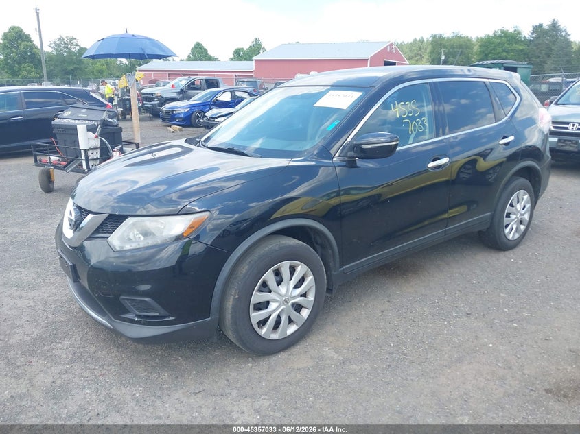 2015 Nissan Rogue VIN KNMAT2MV6FP592002 IAAI salvage auction — NORMAL WEAR, Clear (Virginia), sold $375 on 2026-07-21 (photo 2)