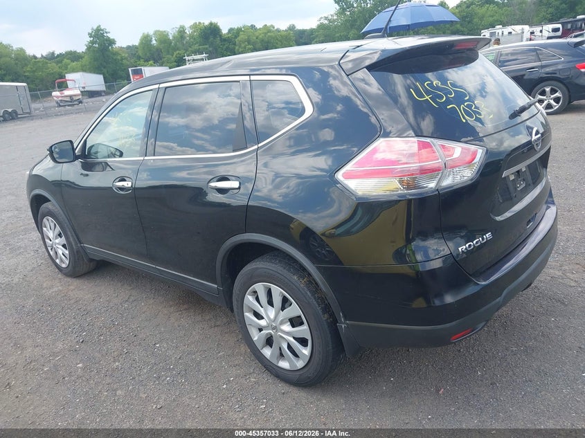 2015 Nissan Rogue VIN KNMAT2MV6FP592002 IAAI salvage auction — NORMAL WEAR, Clear (Virginia), sold $375 on 2026-07-21 (photo 3)