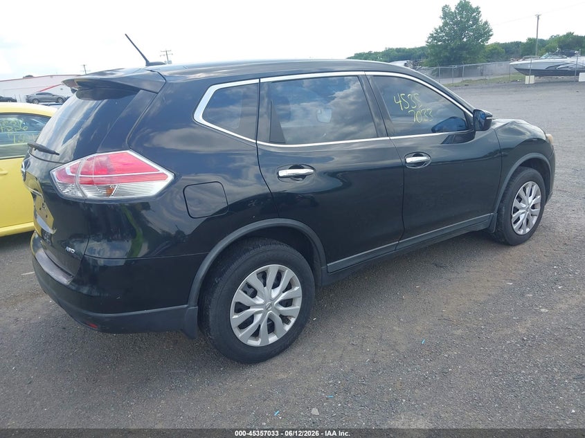2015 Nissan Rogue VIN KNMAT2MV6FP592002 IAAI salvage auction — NORMAL WEAR, Clear (Virginia), sold $375 on 2026-07-21 (photo 4)