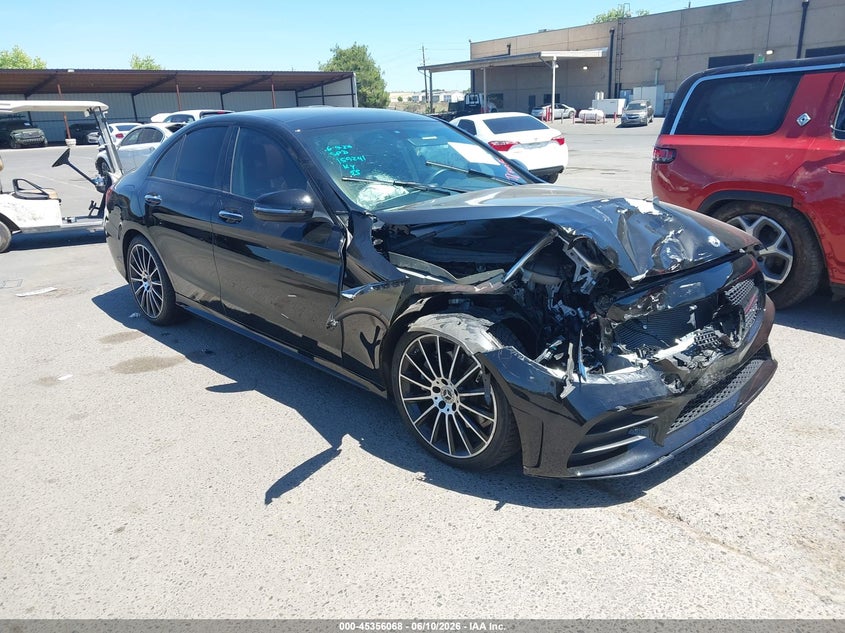 2021 Mercedes-benz C-klasse VIN W1KWF8DB6MR608115 IAAI salvage auction — FRONT END, Salvage (California), sold $7,050 on 2026-07-15 (photo 1)