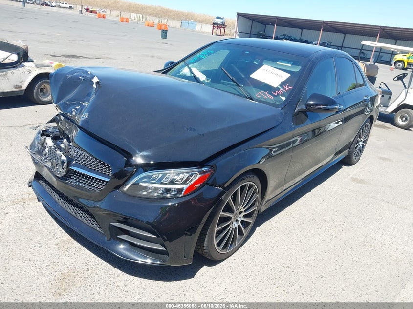 2021 Mercedes-benz C-klasse VIN W1KWF8DB6MR608115 IAAI salvage auction — FRONT END, Salvage (California), sold $7,050 on 2026-07-15 (photo 2)