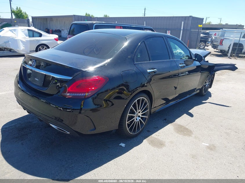 2021 Mercedes-benz C-klasse VIN W1KWF8DB6MR608115 IAAI salvage auction — FRONT END, Salvage (California), sold $7,050 on 2026-07-15 (photo 4)