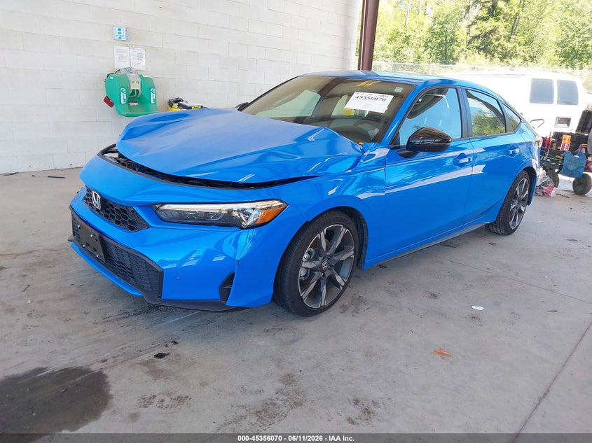 2025 Honda Civic VIN JHMFL4H97SX003465 IAAI salvage auction — FRONT END, Salvage Title, sold $5,700 on 2026-07-22 (photo 2)