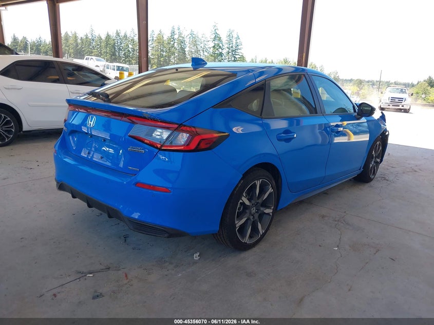 2025 Honda Civic VIN JHMFL4H97SX003465 IAAI salvage auction — FRONT END, Salvage Title, sold $5,700 on 2026-07-22 (photo 4)