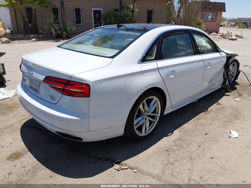 2016 Audi A8 VIN WAU43AFD7GN015792 IAAI salvage auction — RIGHT FRONT, Salvage Title, sold $2,300 on 2026-07-23 (photo 4)