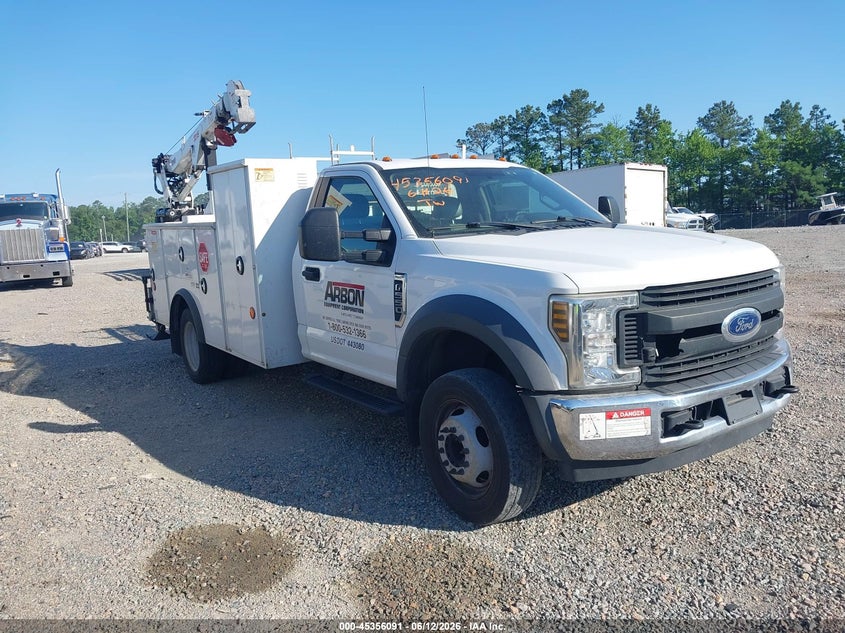 2019 Ford VIN 1FDUF5GY9KDA01454 IAAI salvage auction — FRONT END, Clear (North Carolina), sold $70,000 on 2026-08-19 (photo 1)