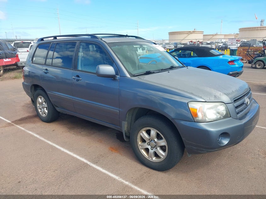 2004 Toyota Highlander VIN JTEEP21A440002890 IAAI salvage auction — NORMAL WEAR, Clear (Hawaii), sold $325 on 2026-07-14 (photo 1)