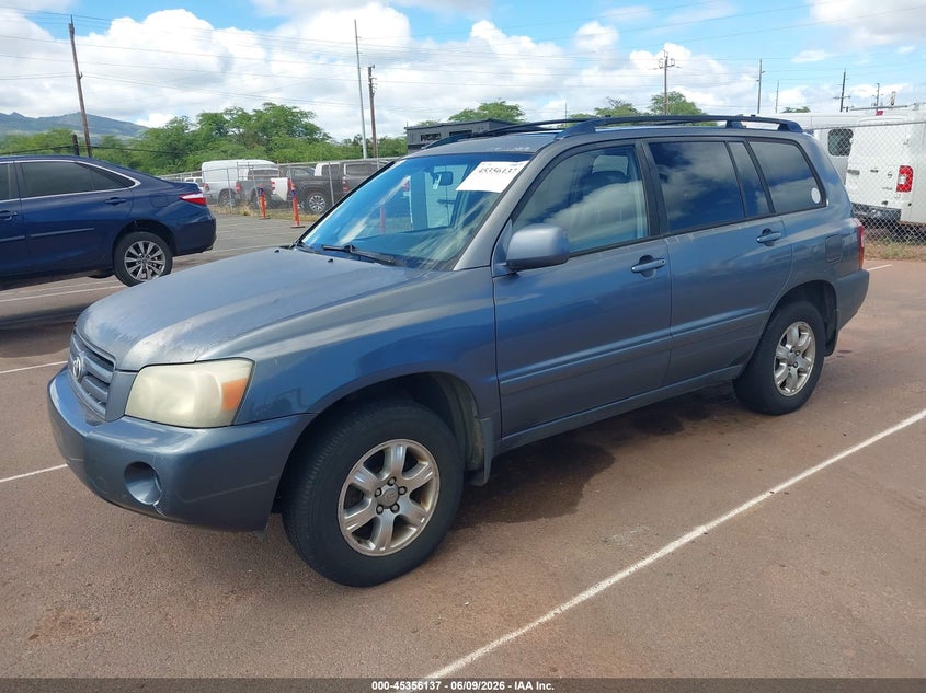 2004 Toyota Highlander VIN JTEEP21A440002890 IAAI salvage auction — NORMAL WEAR, Clear (Hawaii), sold $325 on 2026-07-14 (photo 2)