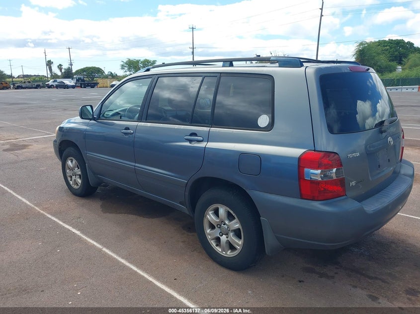 2004 Toyota Highlander VIN JTEEP21A440002890 IAAI salvage auction — NORMAL WEAR, Clear (Hawaii), sold $325 on 2026-07-14 (photo 3)