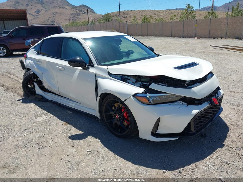 2025 Honda Civic VIN JHMFL5G44SX001409 IAAI salvage auction — RIGHT SIDE, Salvage Title, sold $9,100 on 2026-07-31 (photo 1)