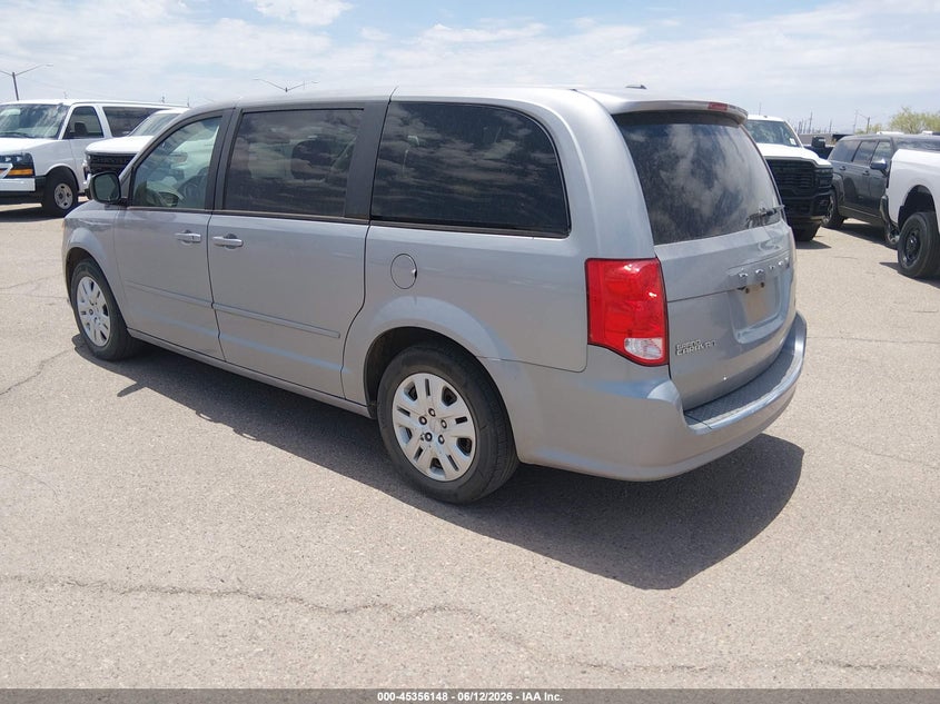 2017 Dodge Grand caravan VIN 2C4RDGBG9HR780533 IAAI salvage auction — NORMAL WEAR, Sf97 (Arizona), sold $11,200 on 2026-07-28 (photo 3)