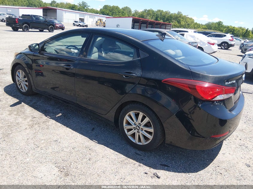 2015 Hyundai Elantra VIN KMHDH4AE9FU355449 IAAI salvage auction — NORMAL WEAR, Clear (Maryland), sold $825 on 2026-07-17 (photo 3)