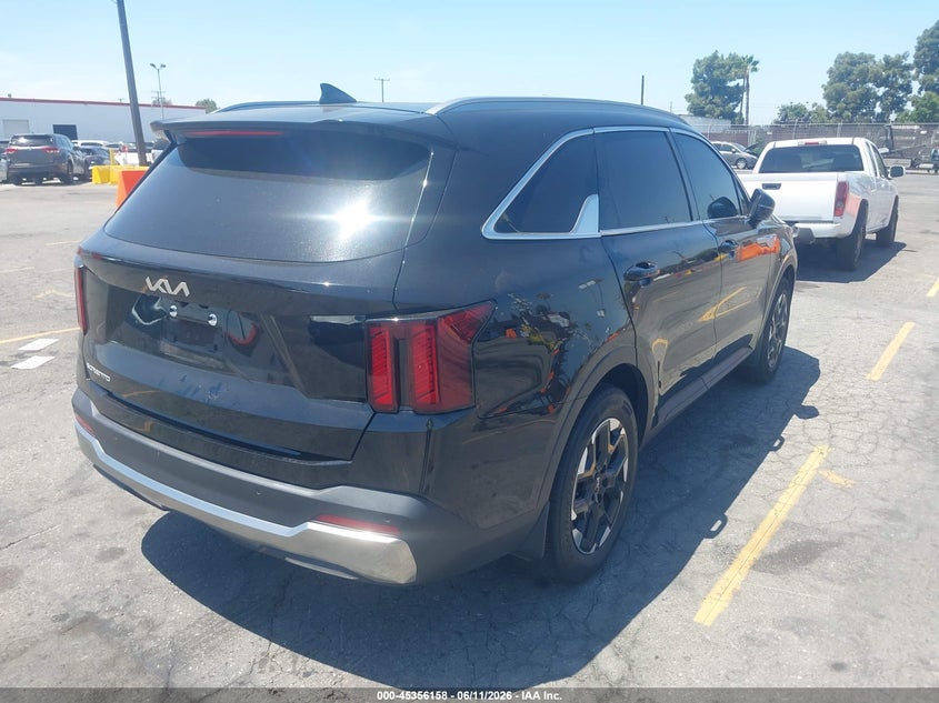 2025 Kia Sorento VIN 5XYRL4JC9SG361383 IAAI salvage auction — FRONT END, Salvage Title, sold $11,700 on 2026-08-24 (photo 4)