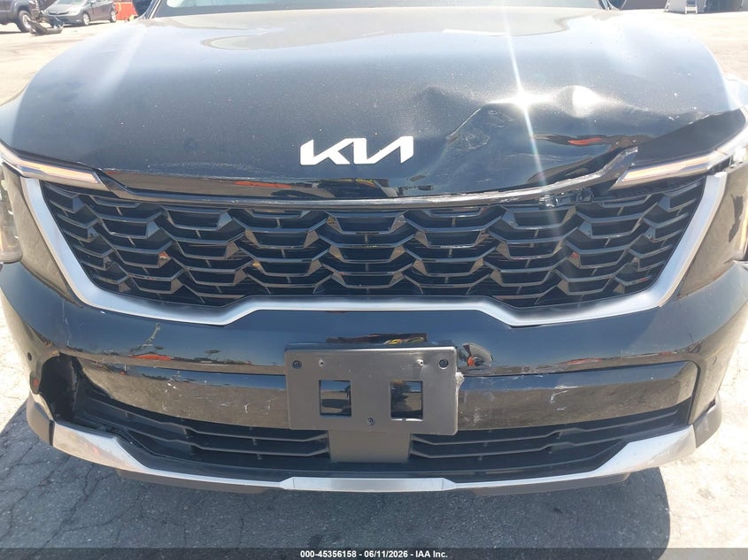 2025 Kia Sorento VIN 5XYRL4JC9SG361383 IAAI salvage auction — FRONT END, Salvage Title, sold $11,700 on 2026-08-24 (photo 6)