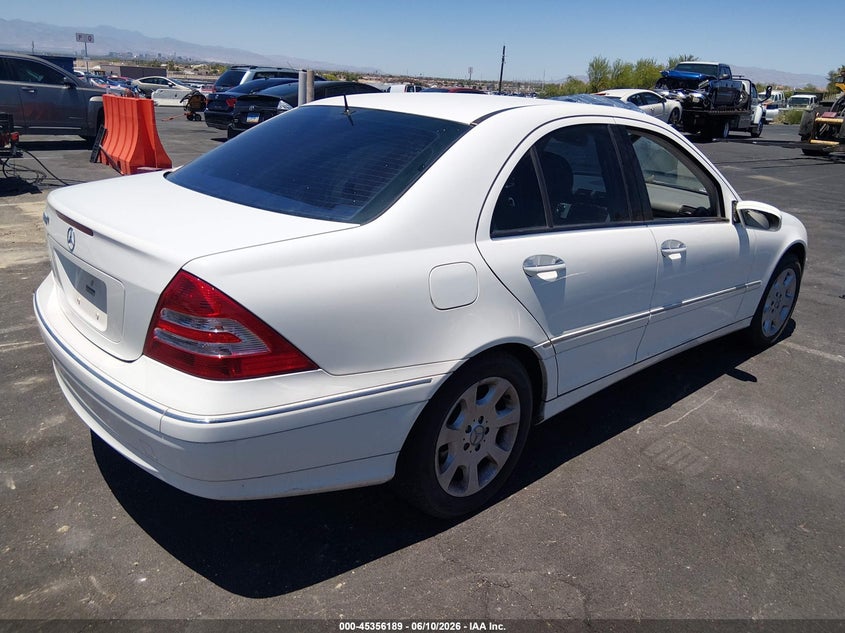 2006 Mercedes-benz C class VIN WDBRF54H96F751038 IAAI salvage auction — NORMAL WEAR, Clear (Nevada), sold $250 on 2026-07-31 (photo 4)
