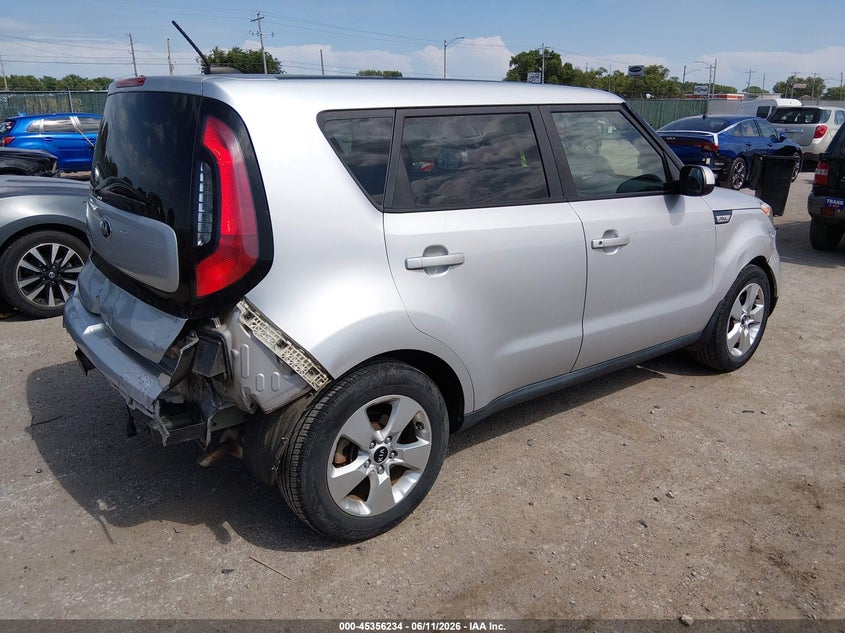 2017 Kia Soul VIN KNDJN2A23H7429251 IAAI salvage auction — RIGHT REAR, Salvage (Kansas), sold $425 on 2026-07-24 (photo 4)