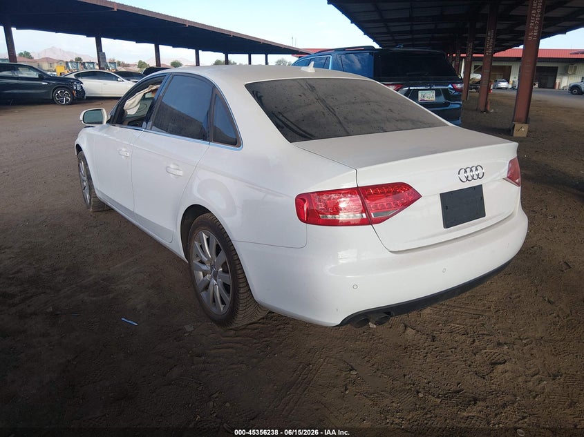 2010 Audi A4 VIN WAUEFAFL2AN057118 IAAI salvage auction — FRONT END, Salvage (Arizona), sold $600 on 2026-07-07 (photo 3)