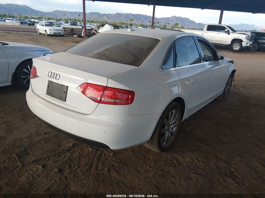 2010 Audi A4 VIN WAUEFAFL2AN057118 IAAI salvage auction — FRONT END, Salvage (Arizona), sold $600 on 2026-07-07 (photo 4)