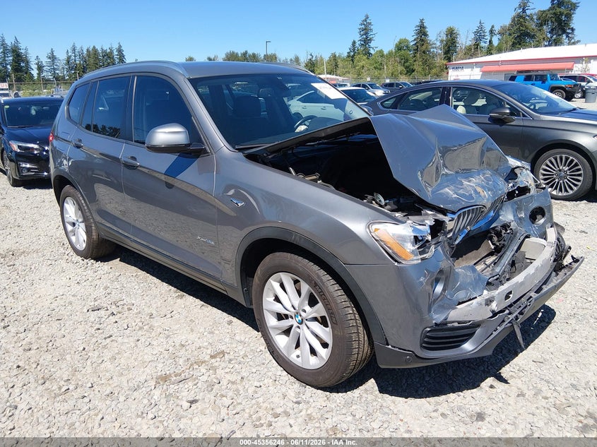 2015 BMW X3 VIN 5UXWX9C57F0D62144 IAAI salvage auction — FRONT END, Bill Of Sale (Washington), sold $1,125 on 2026-07-15 (photo 1)