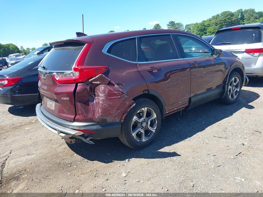 2018 Honda Cr-v VIN 7FARW2H55JE035125 IAAI salvage auction — REAR END, Mv-907A (New York), sold $8,750 on 2026-07-28 (photo 4)