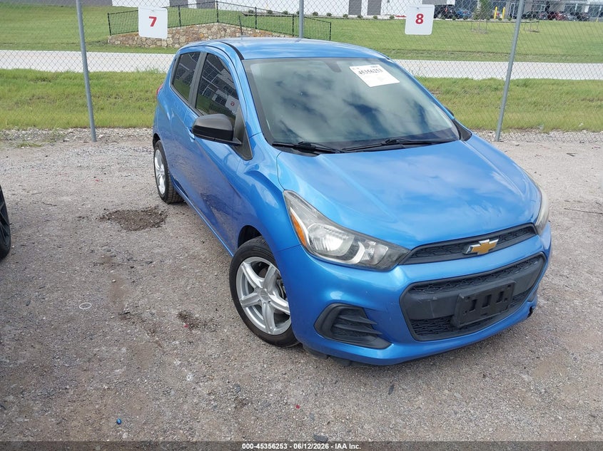 2017 Chevrolet Spark VIN KL8CB6SA4HC826191 IAAI salvage auction — FRONT & REAR, Salvage (Texas), sold $1,000 on 2026-07-21 (photo 1)