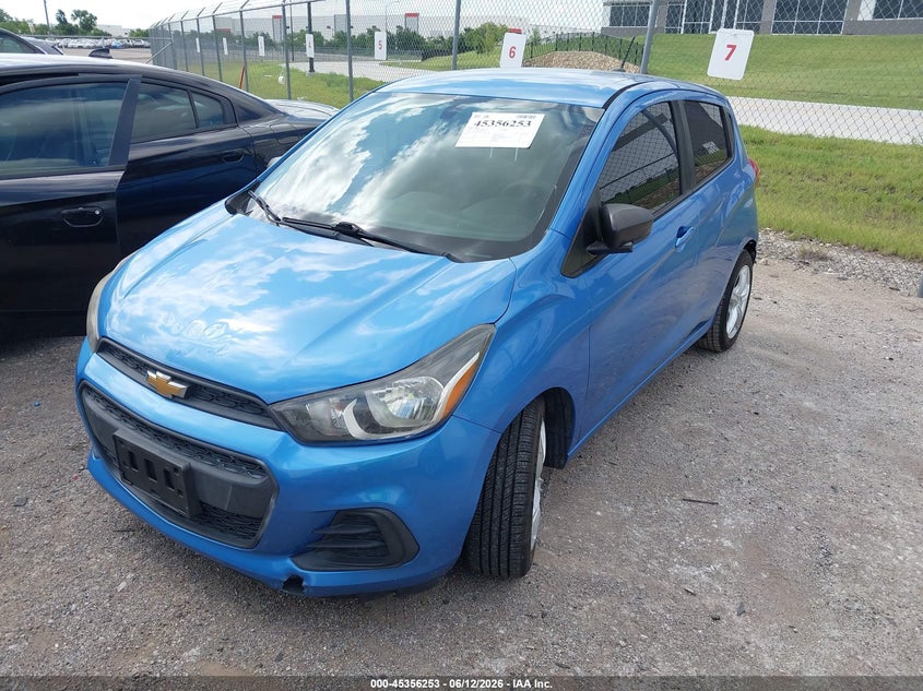 2017 Chevrolet Spark VIN KL8CB6SA4HC826191 IAAI salvage auction — FRONT & REAR, Salvage (Texas), sold $1,000 on 2026-07-21 (photo 2)