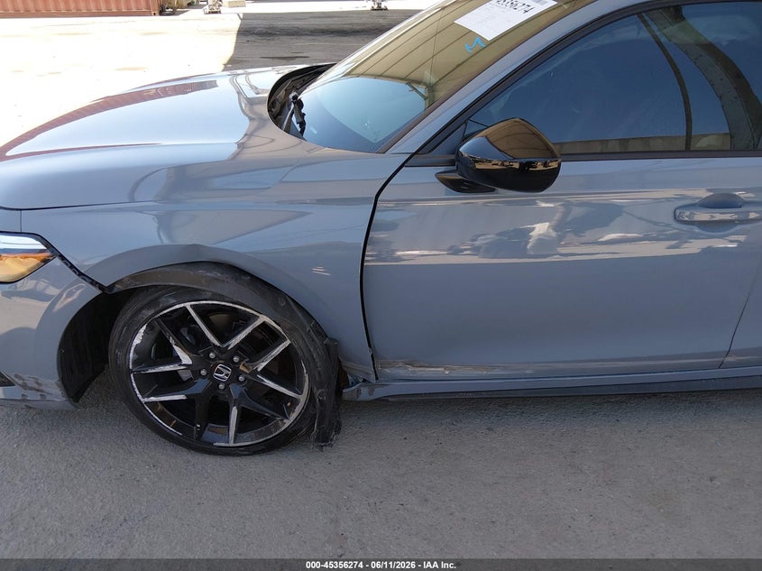 2024 Honda Civic VIN 19XFL2H84RE010641 IAAI salvage auction — SIDE, Salvage Title, sold $6,300 on 2026-07-23 (photo 6)