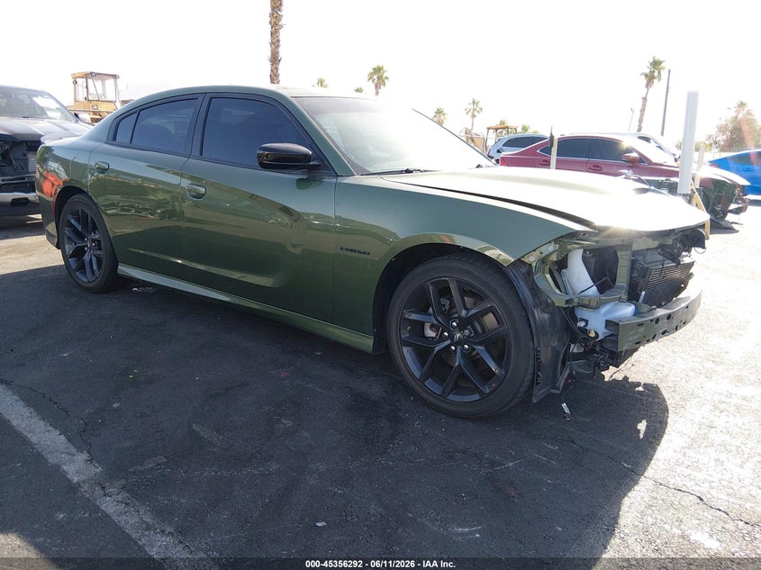 2022 Dodge Charger VIN 2C3CDXCT5NH197867 IAAI salvage auction — FRONT END, Salvage Title, sold $13,300 on 2026-07-24 (photo 1)