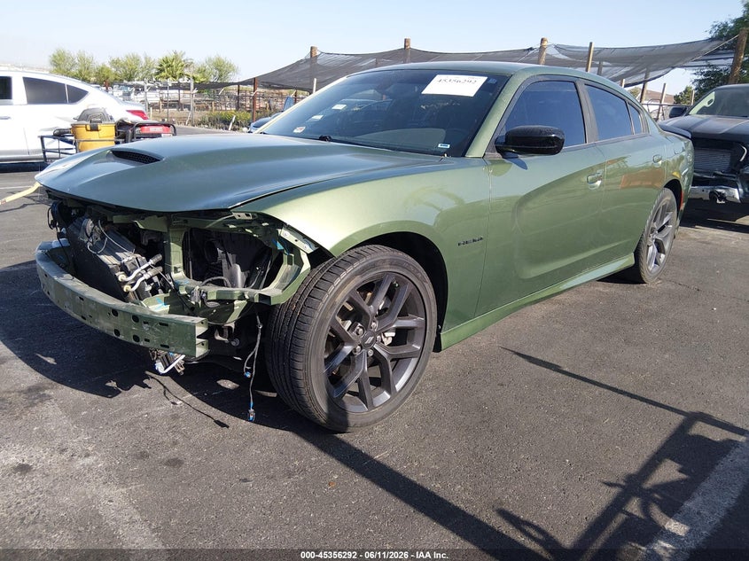 2022 Dodge Charger VIN 2C3CDXCT5NH197867 IAAI salvage auction — FRONT END, Salvage Title, sold $13,300 on 2026-07-24 (photo 2)