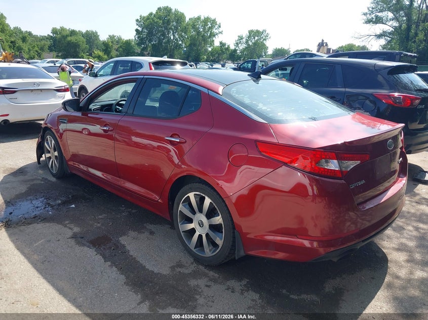 2012 Kia Optima VIN 5XXGR4A62CG075770 IAAI salvage auction — FRESH WATER, Salvage (Kansas), sold $625 on 2026-07-15 (photo 3)