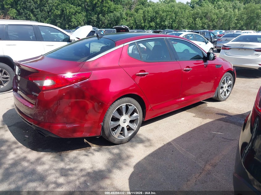 2012 Kia Optima VIN 5XXGR4A62CG075770 IAAI salvage auction — FRESH WATER, Salvage (Kansas), sold $625 on 2026-07-15 (photo 4)