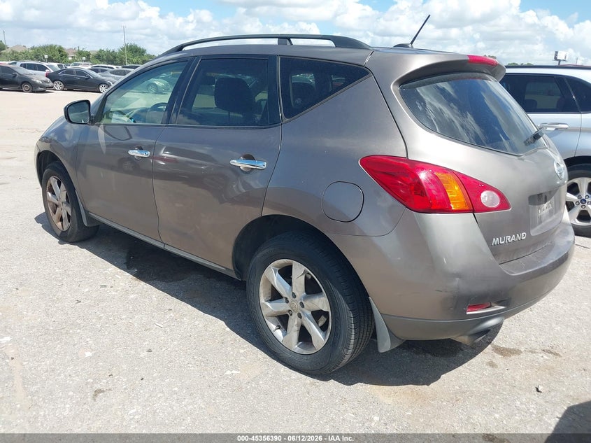 2010 Nissan Murano VIN JN8AZ1MU0AW007580 IAAI salvage auction — FRONT END, Original (Texas), sold $325 on 2026-07-15 (photo 3)