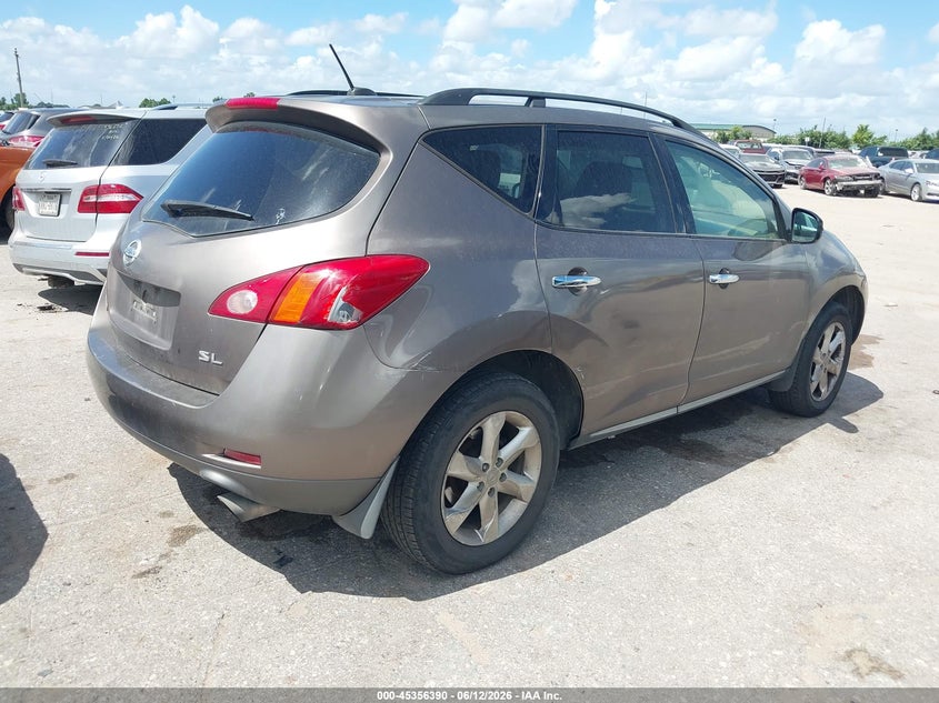 2010 Nissan Murano VIN JN8AZ1MU0AW007580 IAAI salvage auction — FRONT END, Original (Texas), sold $325 on 2026-07-15 (photo 4)