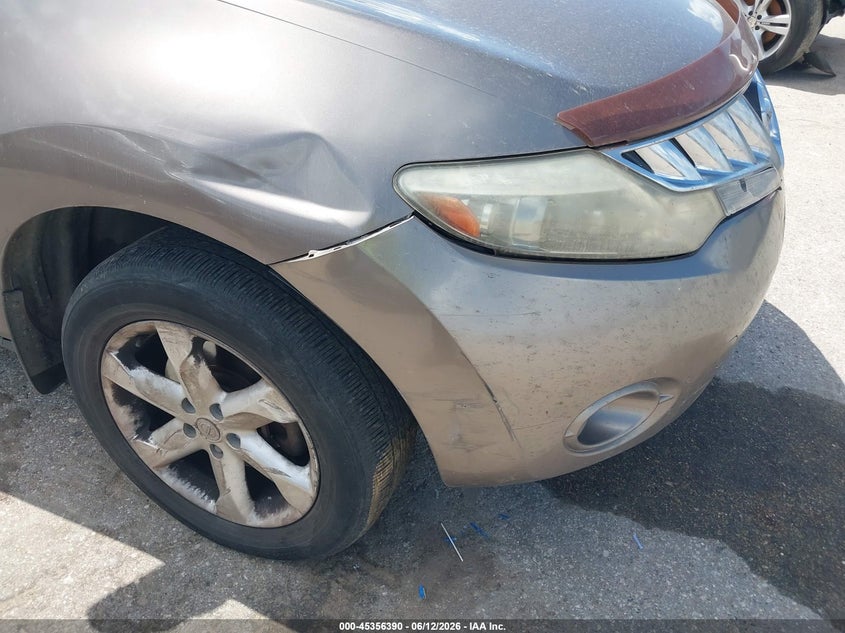 2010 Nissan Murano VIN JN8AZ1MU0AW007580 IAAI salvage auction — FRONT END, Original (Texas), sold $325 on 2026-07-15 (photo 6)