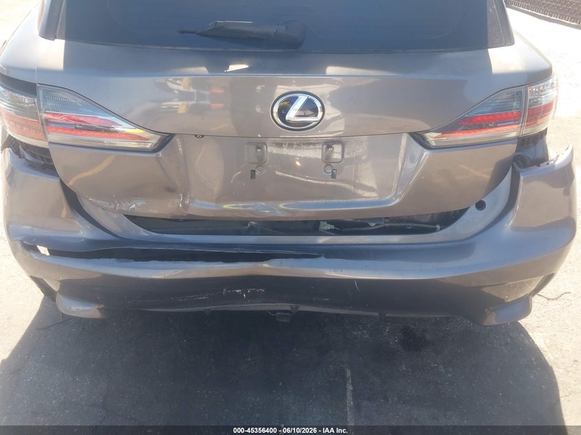 2014 Lexus Ct VIN JTHKD5BHXE2192616 IAAI salvage auction — REAR END, Salvage (California), sold $2,850 on 2026-07-06 (photo 6)