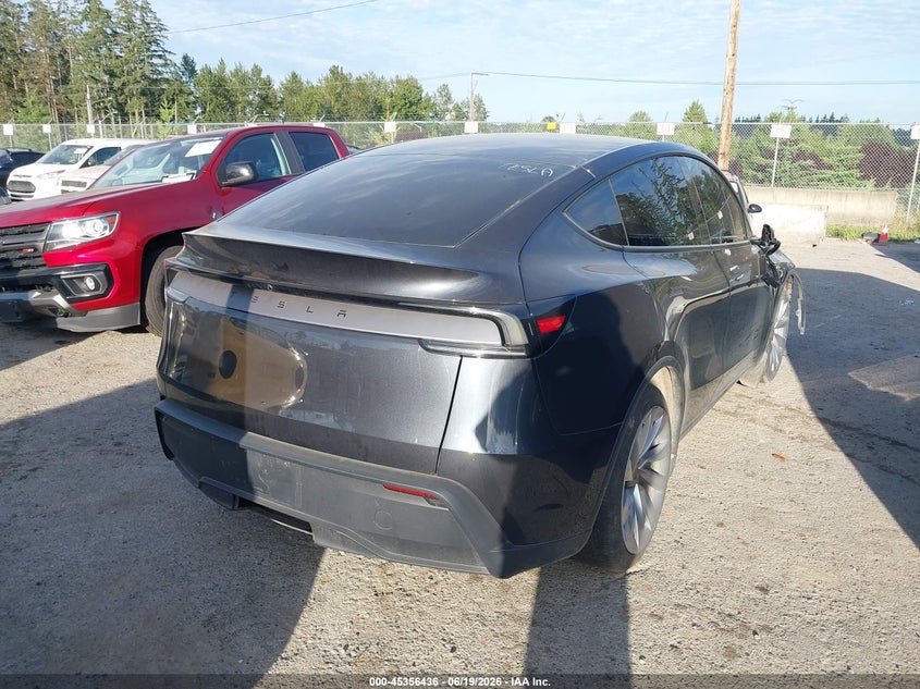 2026 Tesla Model y VIN 7SAYGDED6TF401370 IAAI salvage auction — RIGHT FRONT, Salvage Title, sold $22,350 on 2026-09-23 (photo 4)